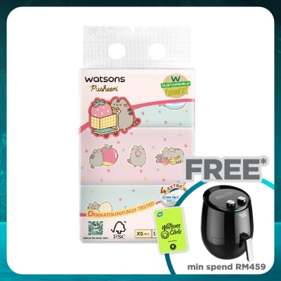 WATSONS Pusheen Velvet Travel Facial Tissue XS Size 3ply x 100sheets x 3s