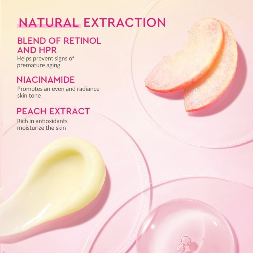 Peach Retinol Smoothing Kit (Serum 17ml + Moisturizer 30g)