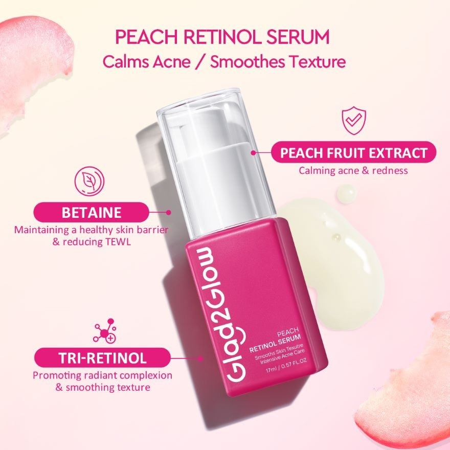 Peach Retinol Smoothing Kit (Serum 17ml + Moisturizer 30g)