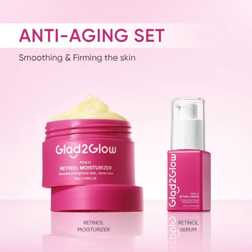 Peach Retinol Smoothing Kit (Serum 17ml + Moisturizer 30g)