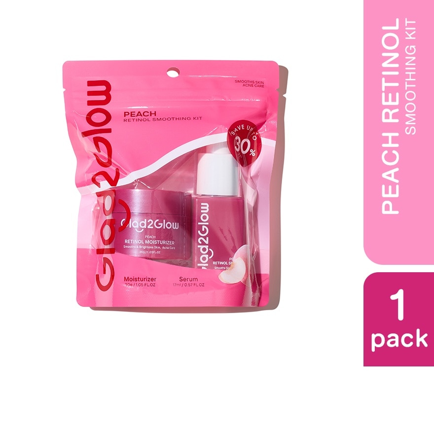 Peach Retinol Smoothing Kit (Serum 17ml + Moisturizer 30g)
