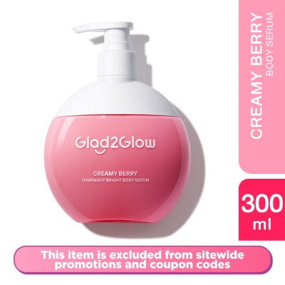 GLAD2GLOW - Creamy Berry Overnight Bright Body Serum 300ml