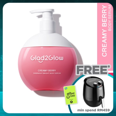 GLAD2GLOW Creamy Berry Overnight Bright Body Serum 300ml