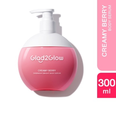 GLAD2GLOW Creamy Berry Overnight Bright Body Serum 300ml