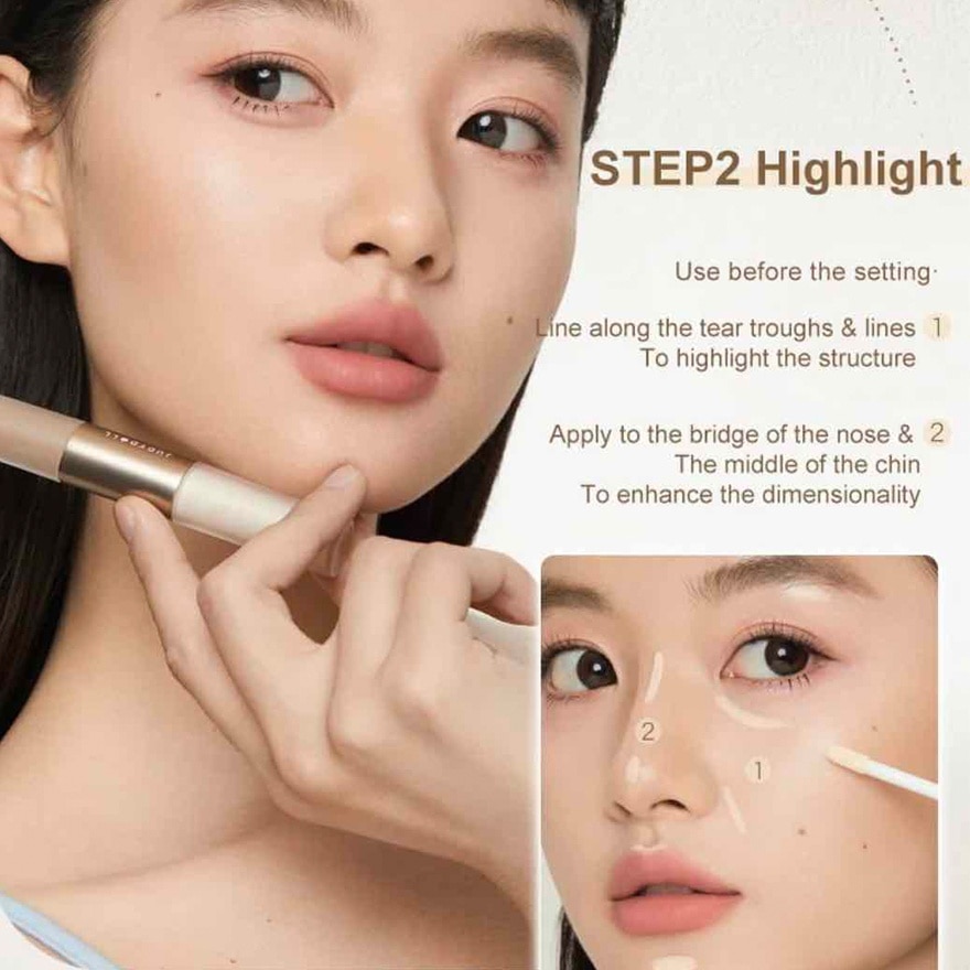 Liquid Highlighter & Contour Duo 02 Warm Tone