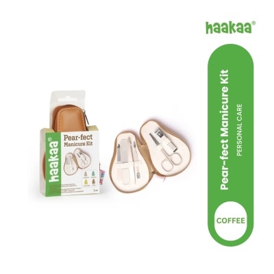 HAAKAA Baby Nail Care Pear fect Manicure Kit Coffee
