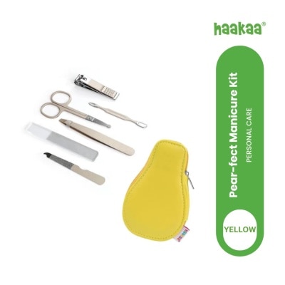 HAAKAA Baby Nail Care Pear fect Manicure Kit Lemon Yellow
