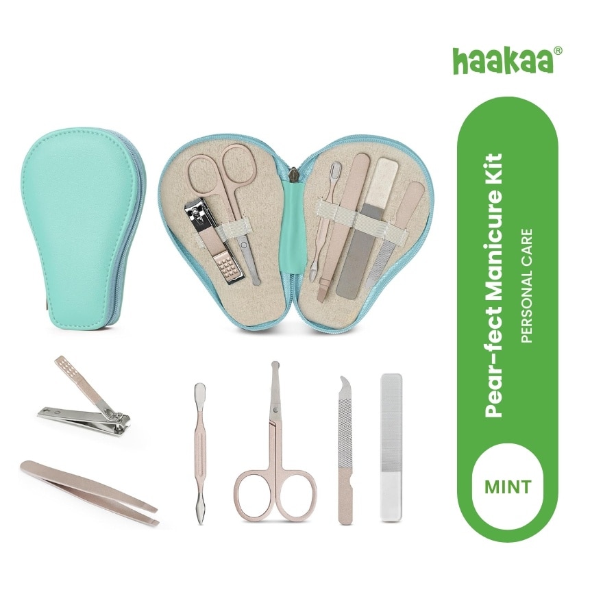 Baby Nail Care Pear fect Manicure Kit Mint Green
