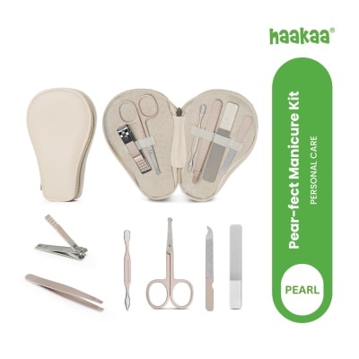 HAAKAA Baby Nail Care Pear fect Manicure Kit Pearl White