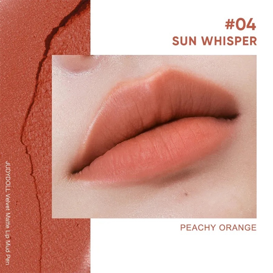 Velvet Matte Lip Mud Pen 04 Warm Apricot