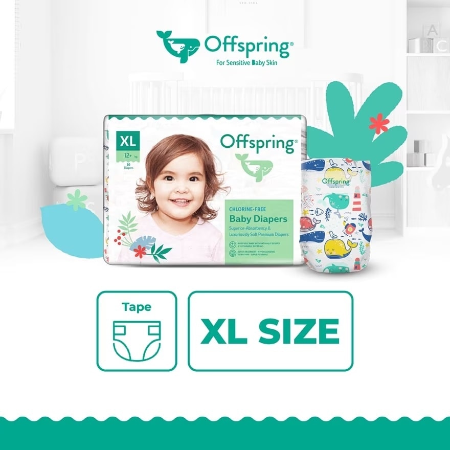 Fashion Tape Diapers Xl30