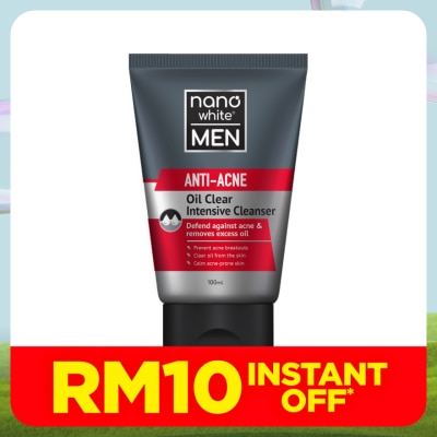 NANO WHITE MEN Anti-Acne Oil Clear Intensive Cleanser 100ml