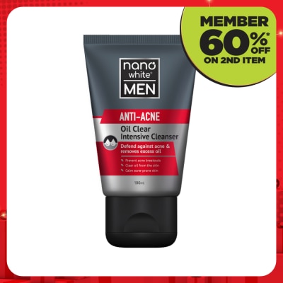 NANO WHITE MEN Anti-Acne Oil Clear Intensive Cleanser 100ml