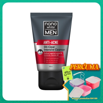 NANO WHITE MEN - Anti-Acne Oil Clear Intensive Cleanser 100ml
