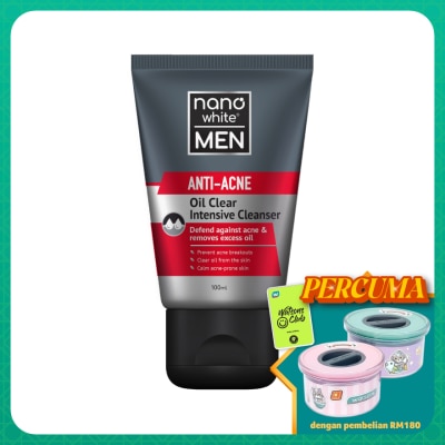 NANO WHITE MEN Anti-Acne Oil Clear Intensive Cleanser 100ml