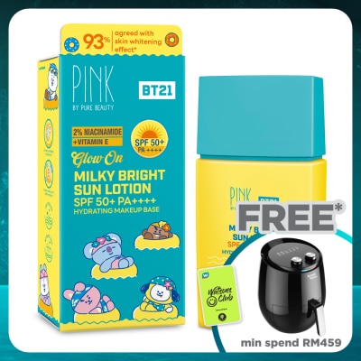 PINK BY PURE BEAUTY Glow On Milky Bright Sun Lotion SPF50+ PA++++ 25ml