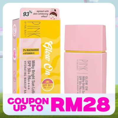 PINK BY PURE BEAUTY Glow On Milky Bright Sun Lotion SPF50+ PA++++ 25ml