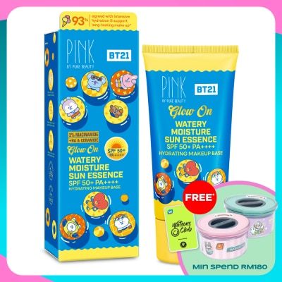 PINK BY PURE BEAUTY Glow On Watery Moisture Sun Essence SPF50+ PA++++ 50ml