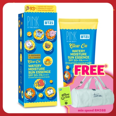 PINK BY PURE BEAUTY Glow On Watery Moisture Sun Essence SPF50+ PA++++ 50ml