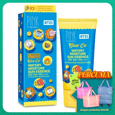 PINK BY PURE BEAUTY Glow On Watery Moisture Sun Essence SPF50+ PA++++ 50ml