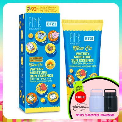 PINK BY PURE BEAUTY - Glow On Watery Moisture Sun Essence SPF50+ PA++++ 50ml