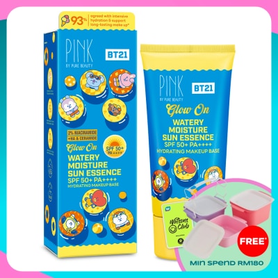PINK BY PURE BEAUTY Glow On Watery Moisture Sun Essence SPF50+ PA++++ 50ml