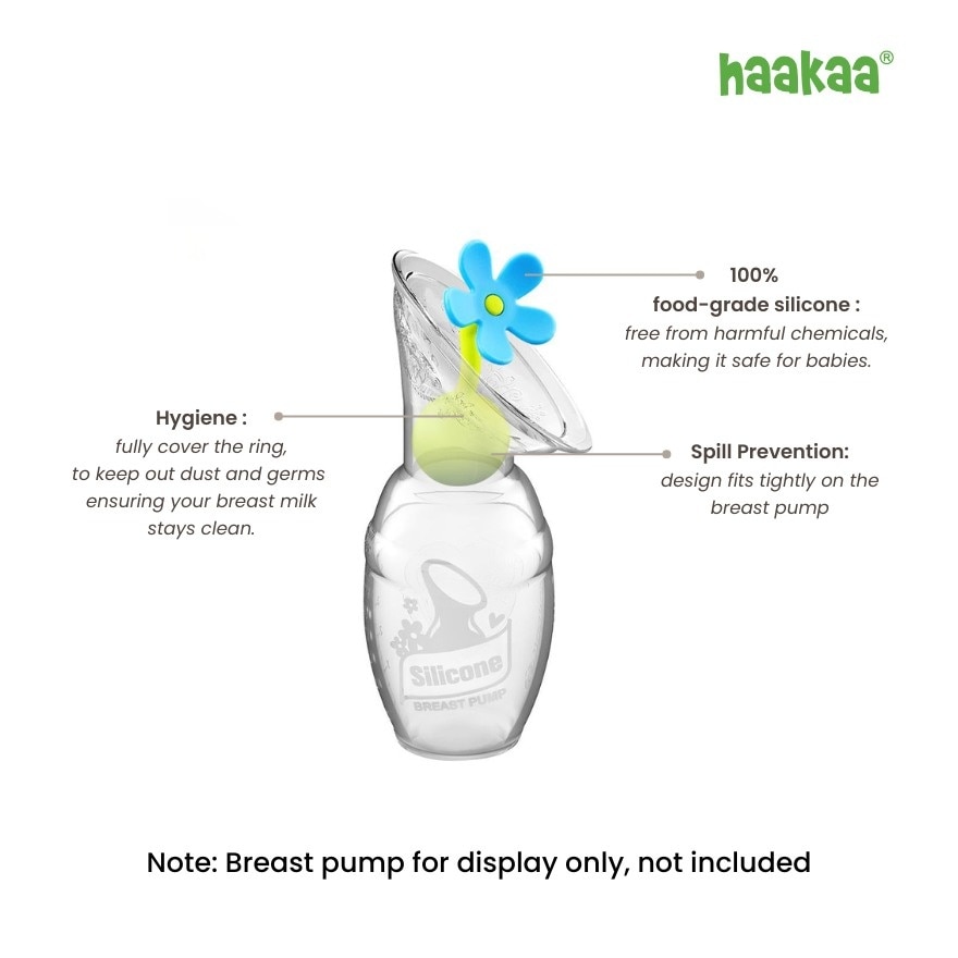 Breastpump Blue Flower Stopper 1 pc