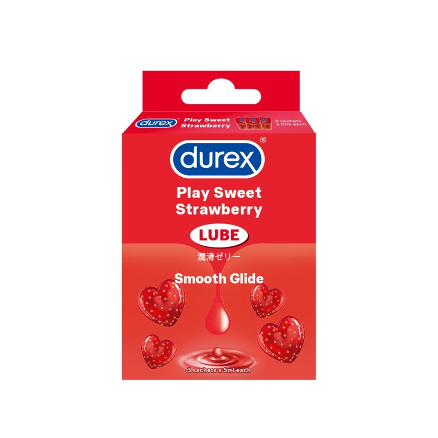 Durex Lube Strawberry 5mlX3s