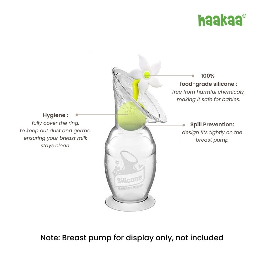 Breastpump White Flower Stopper 1 pc