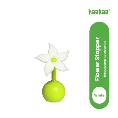 HAAKAA Breastpump White Flower Stopper 1 pc