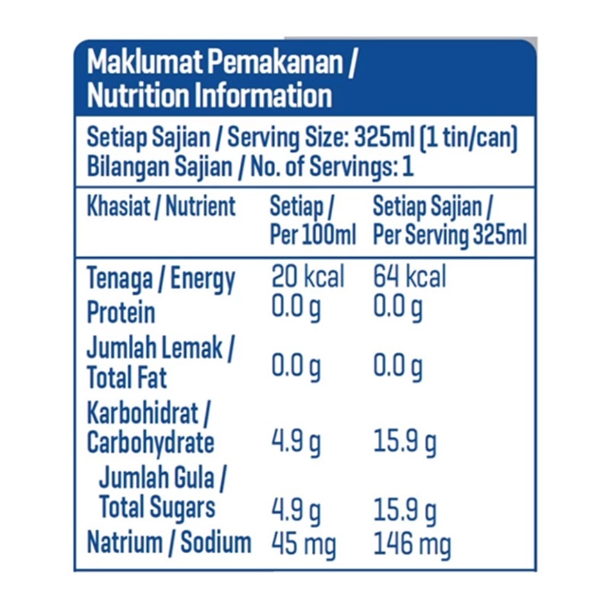 Original Carbonated Isotonic Electrolyte Drink 6x325ml image