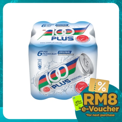 100PLUS Original Carbonated Isotonic Electrolyte Drink 6x325ml