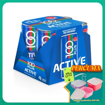 100PLUS - Active Non-Carbonated Isotonic Electrolyte Drink 4x300ml