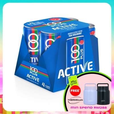100PLUS - Active Non-Carbonated Isotonic Electrolyte Drink 4x300ml