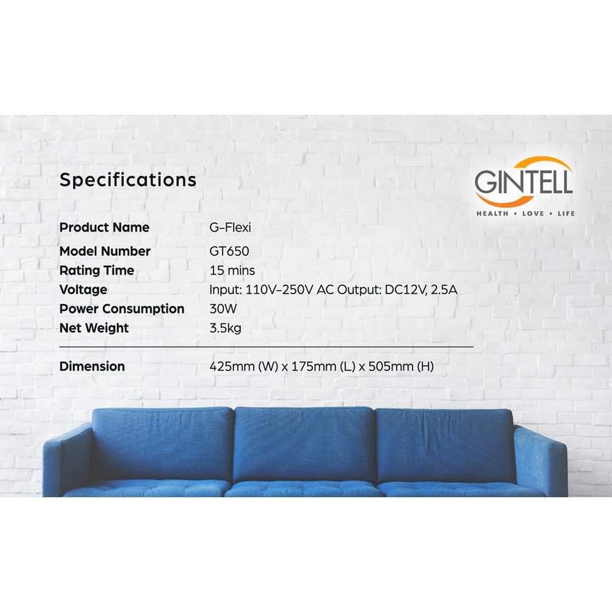 G Flexi Portable Massage Cushion GT650GM