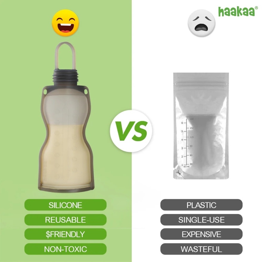 Silicone Milk Storage Bag (Twins Pack) 260ml