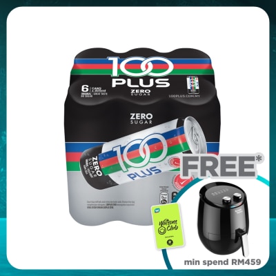 100PLUS Original Zero Sugar Carbonated Isotonic Electrolyte Drink 6x325ml