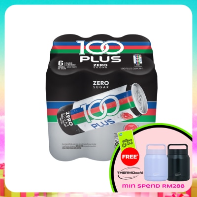 100PLUS - Original Zero Sugar Carbonated Isotonic Electrolyte Drink 6x325ml