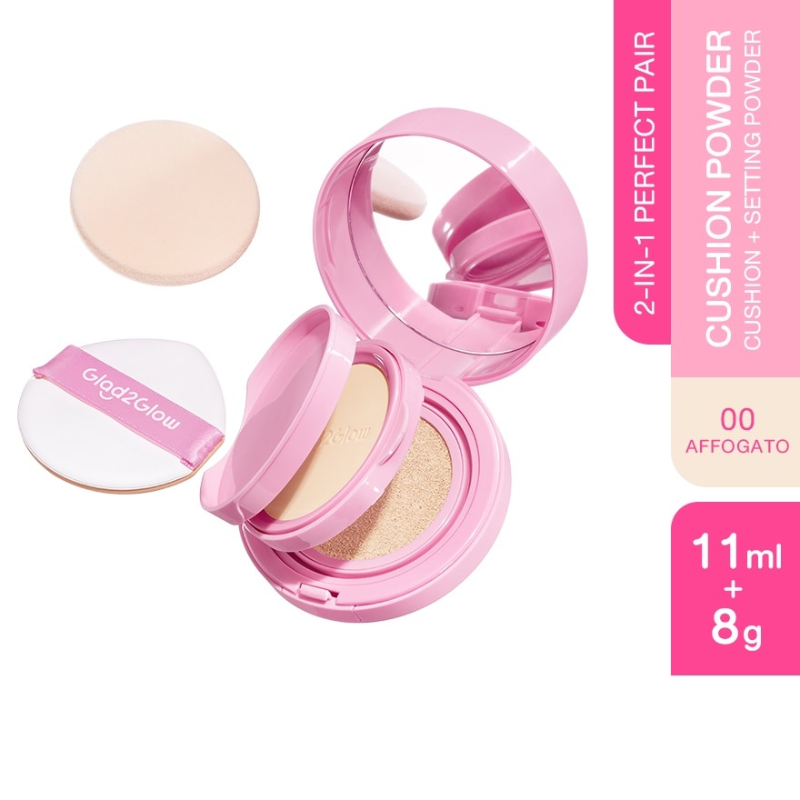 2-In-1 Perfect Pair Cushion Powder 00 Affogato 11g + 8g