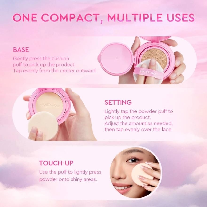 2-In-1 Perfect Pair Cushion Powder 01 Buttercream 11g + 8g