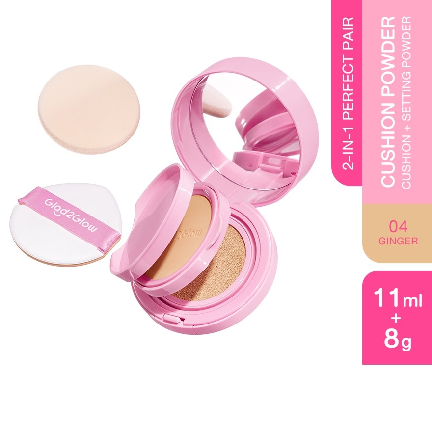 2-In-1 Perfect Pair Cushion Powder 04 Ginger 11g + 8g