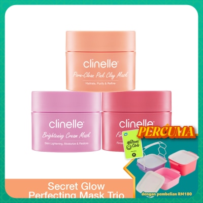 CLINELLE - Secret Glow Perfecting Mask Trio