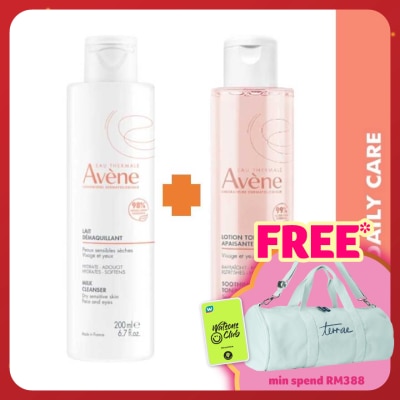 AVENE Milk Cleanser 200ml + Soothing Toner Lotion 200ml