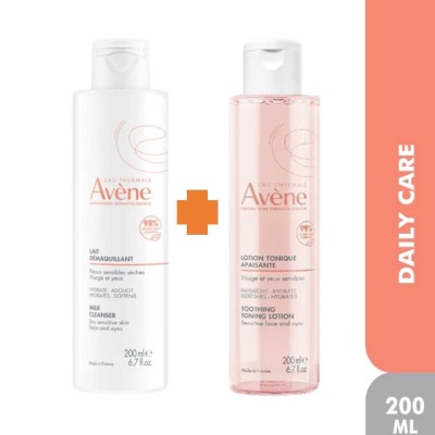 AVENE - Milk Cleanser 200ml + Soothing Toner Lotion 200ml