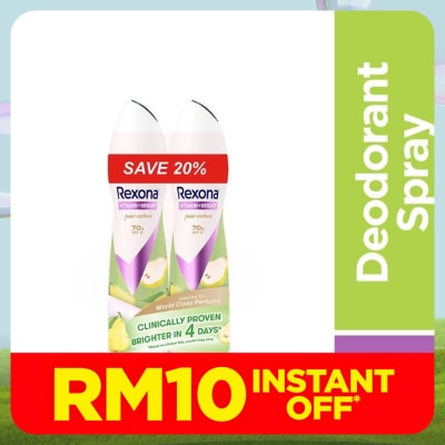 REXONA Vitamin Bright Pear Restore Spray Deo 2x135ml