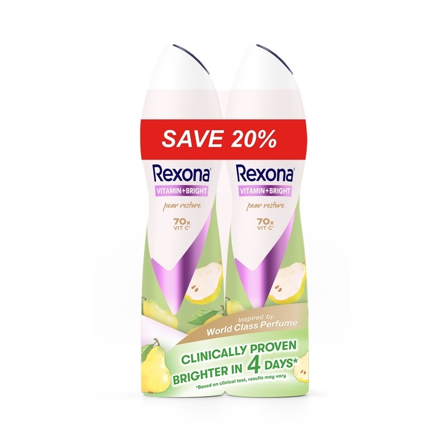 Vitamin Bright Pear Restore Spray Deo 2x135ml