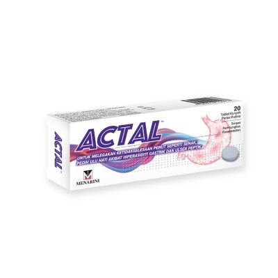 ACTAL Tab 360mg 20's (Relief of Stomach Discomfort)