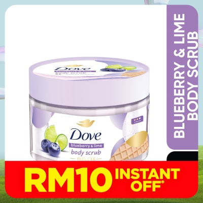 DOVE Body Scrub Blueberry & Lime 280gram