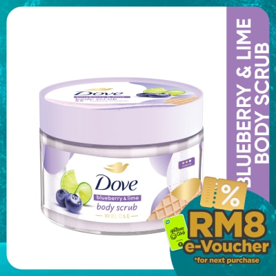DOVE Body Scrub Blueberry & Lime 280gram