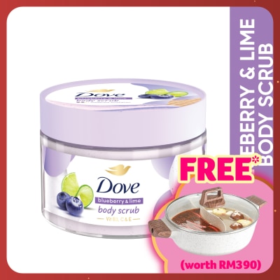 DOVE Body Scrub Blueberry & Lime 280gram